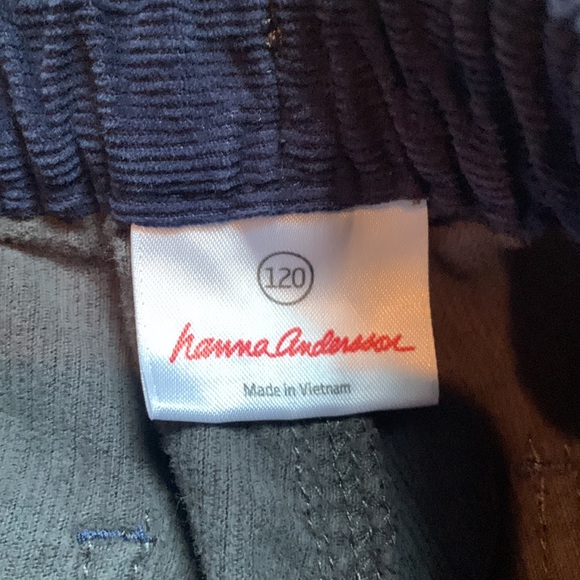 Hanna Andersson boys corduroy lot of 2 size 120 or 6/7 US - Picture 3 of 3